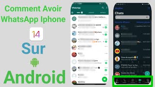 Comment avoir WhatsApp iphone sur android  WhatsAp [upl. by Shipp]