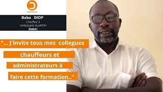 TEMOIGNAGE de Baba DIOP chauffeur ambassade du JaponSénégalformation conduite défensivepréventive [upl. by Elfstan503]