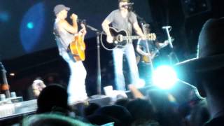 Kenny Chesney and David Lee Murphy quotParty Crowdquot Gillette Stadium  Night 2 [upl. by Llemaj]