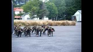 Best Haka Ive ever seen live Im biased as it includes my son in NZ Army Cassino Company march out [upl. by Cummings653]