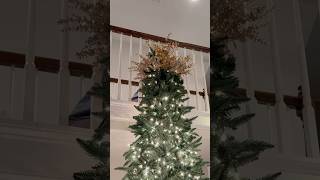 DIY Christmas Tree Topper with Wreath diy christmas decoration [upl. by Nnayllek]