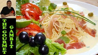 Pasta con Crema with Parma Ham [upl. by Alla337]