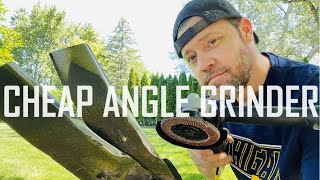 Sharpen Lawn Mower Blades with cheap Angle Grinder [upl. by Sanyu]