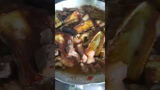 binagoongang baboy with talong food [upl. by Telfore480]