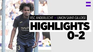 HIGHLIGHTS RSC Anderlecht  Union SaintGilloise  20212022  Derby loss [upl. by Aciretahs]