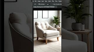 Apply Design on Couch in Photoshop shorts [upl. by Litch]