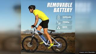 VARUN Electric Bike for Adults 350W 20MPH Commuter Ebike with 36V Removable Review [upl. by Ovid718]