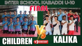 Children Life vs Kalika kanya Boys final inter school kabaddi u10 खतरा खेल [upl. by Saqaw]