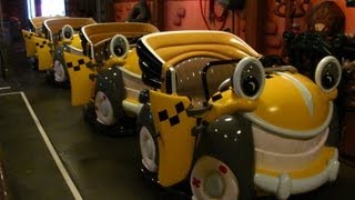 Roger Rabbits Car Toon Spin ride at Disneyland  HDThrillSeeker [upl. by Eob]