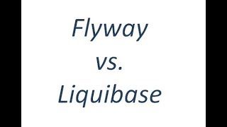 Flyway vs Liquibase [upl. by Gwenny754]