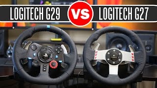 Logitech G29 Driving Force Racing Wheel vs Logitech G27 Force Feedback Wheel  Full Comparison [upl. by Kcire]