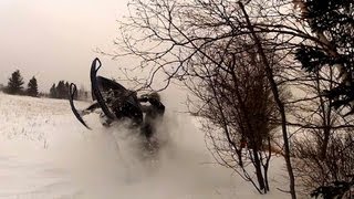 SkiDoo Mxz 600  Ditch banging amp carving GoPro HD [upl. by Eidua]