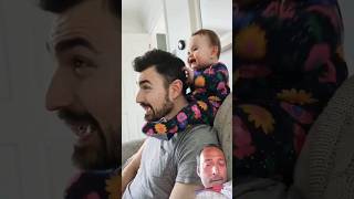 Baby and Daddy Funny Moments 🥰  Cute babies video  shorts cute baby dad [upl. by Nelda673]