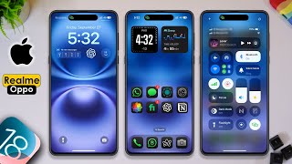 iOS 18 Theme with Dark icons for Realme and Oppo devices [upl. by Bamby]