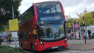 Recently refurbished GAL EH40 on bus route 42 [upl. by Herzel]