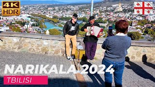 【4K】Virtual Walking Tour in Tbilisi Narikala 2024 [upl. by Ahsenrat]