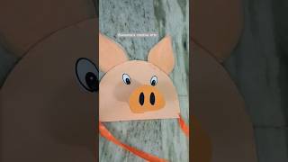 How to make a pig mask mask pig craft [upl. by Mcallister]