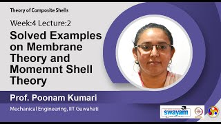 Lec 12  Solved examples on membrane theory and momemnt shell theory [upl. by Nyrrat]