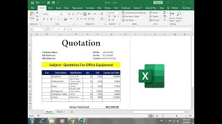 how to make quotation in excel [upl. by Ardy353]