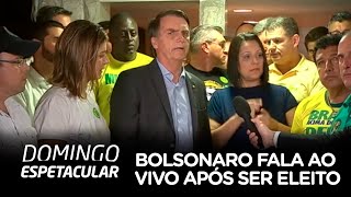 Jair Bolsonaro fala ao vivo após ser eleito Presidente do Brasil [upl. by Etyak497]