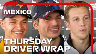 Drivers Look Ahead To The Weekend  2024 Mexico City Grand Prix [upl. by Seel672]