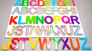 Learn Alphabet with Magnetic Board  Write and Spell Letters with kidsrainbowromana [upl. by Lirva]