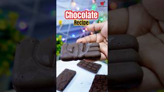 Dark Chocolate recipe 🍫  home made chocolate recipe delicious chocolate shorts recipe [upl. by Lekzehcey]