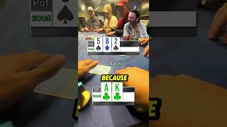 1300 Pot Gone Wild in Texas 🤠 Watch What Happens Next poker pokervlog texasholdem shorts [upl. by Nilpik]