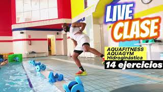 AQUAFITNESS AQUAGYM E HIDROGINASTICA 14 ejercicios [upl. by Aernda214]