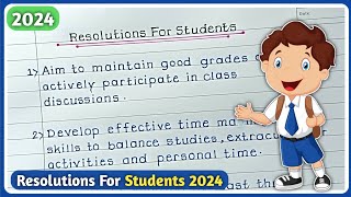 New Year Resolutions 2024 for STUDENTS new year resolution ideas [upl. by Airotkiv]