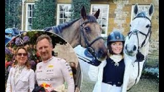 Geri Halliwell and husband Christian Horner win big at the races as their horseracing company rakes [upl. by Eneleh147]