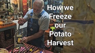 How we Freeze Our Potato Harvest  No Canning EasyTaste Good [upl. by Enner]