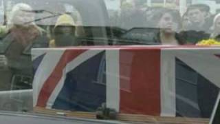 Body of Robert Hayes1 Royal Anglian1st Soldier to be killed in AfghanistanReturns to British soil [upl. by Assed]