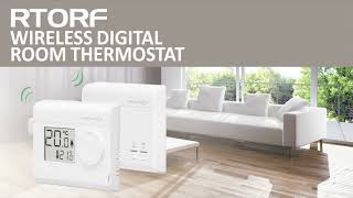 RT0RF  Wireless digital room thermostat [upl. by Enahc]