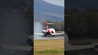 Qantas 717200 Arrival Hobart [upl. by Oileduab]