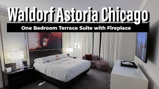 Waldorf Astoria Chicago  One Bedroom Terrace Suite with Fireplace [upl. by Trinidad106]