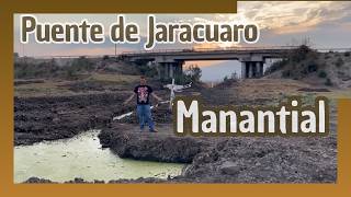 Lago de Patzcuaro  Jarácuaro manantiales bajo el puente  llego la ayuda ya hay maquinaria [upl. by Jewel]