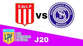 Estudiantes La Plata 11 Independiente Rivadavia en vivo LIGA PROFESIONAL ARGENTINA Jornada 20 [upl. by Airad25]