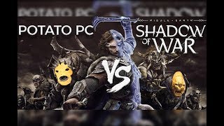 ¿Jugar La Tierra Media Sombras de Guerra en PC barato  Potato PC Vs AAA [upl. by Lammond]