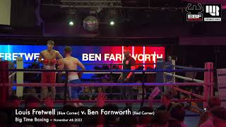 EBF Boxing  LOUIS FRETWELL v BEN FARNWORTH [upl. by Enilorac]