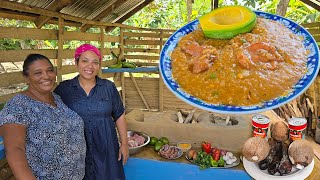 ASOPAO DE GALLINA CON PLÁTANO MADURO MARILUZ SACA Aceite De Arreque LA VIDA DEL CAMPO [upl. by Rolat]