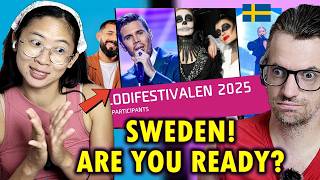 Our Reaction to Who Might Represent SWEDEN at EUROVISION 2025 Melodifestivalen 2025 [upl. by Adnoel]