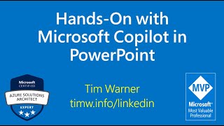 HandsOn with Microsoft Copilot in PowerPoint [upl. by Darline242]