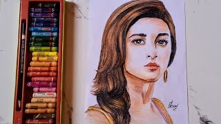 Alia bhatt drawing easy  Alia Bhatt portrait sketch pencil how to draw Alia Bhatt stepbystep [upl. by Ahsieka250]