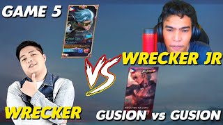 WRECKER VS WRECKER JR  GAME 5  1V1 GUSION [upl. by Ahsimed]