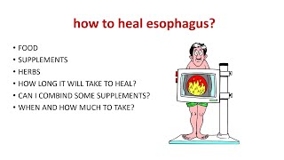 HOW TO HEAL ESOPHAGUS Esophagitis treatment [upl. by Squires566]