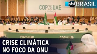 Conferência do Clima ocorre em provável ano mais quente da história  SBT Brasil 271123 [upl. by Mathilde]