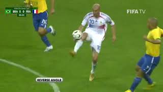 Zinedine Zidane Skills Vs Brazil World Cup 2006 [upl. by Macintyre754]