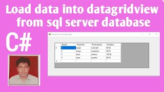 Load data into datagridview from sql server database using datareader in c [upl. by Hploda]