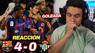 REACCIONES DE UN HINCHA al Barcelona vs Betis 40 GOLEADA Y A 11 OTRA VEZ [upl. by Sivam419]